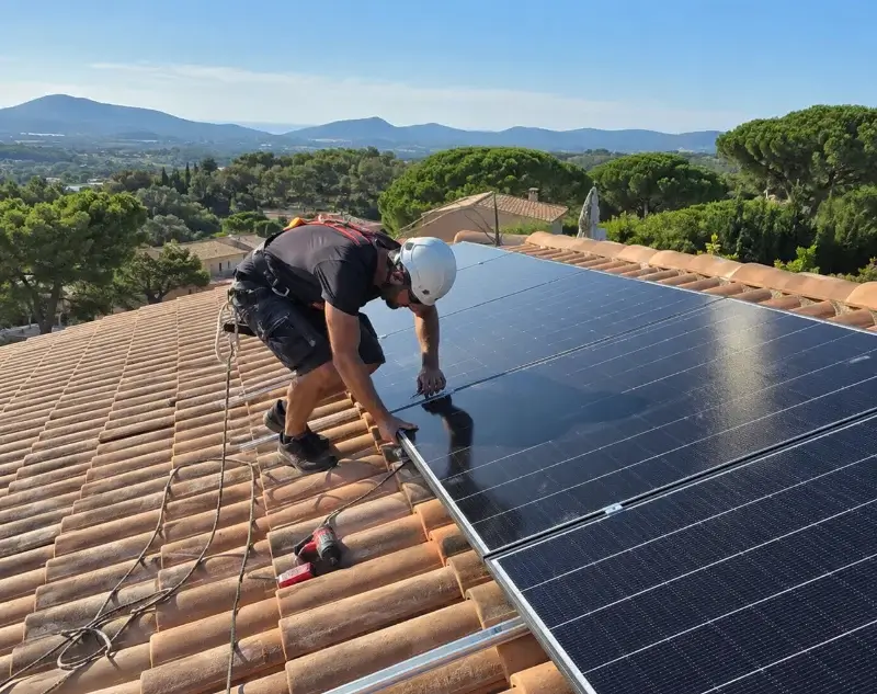 Installateur panneaux solaires Ayguatébia-Talau — pose photovoltaïque sur toiture