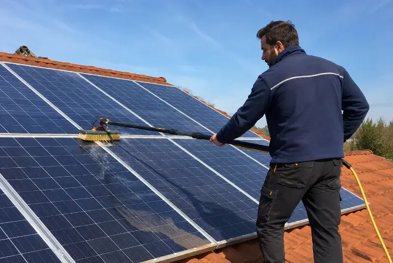 Nettoyage et entretien de panneaux solaires à Ayguatébia-Talau