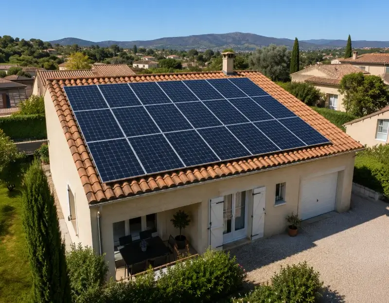 Prime à l'autoconsommation panneaux solaires Ayguatébia-Talau — aide financière de l'État